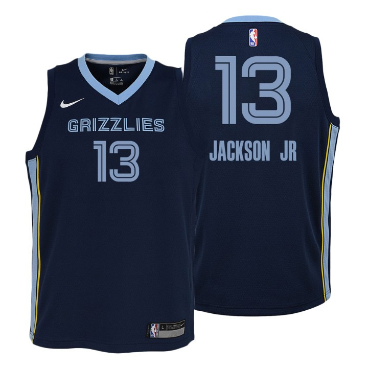 Youth Grizzlies Jaren Jackson Jr. Icon Edition Navy Jersey