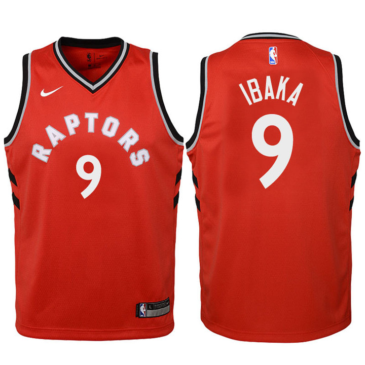 Youth Raptors Serge Ibaka Red Jersey-Icon Edition