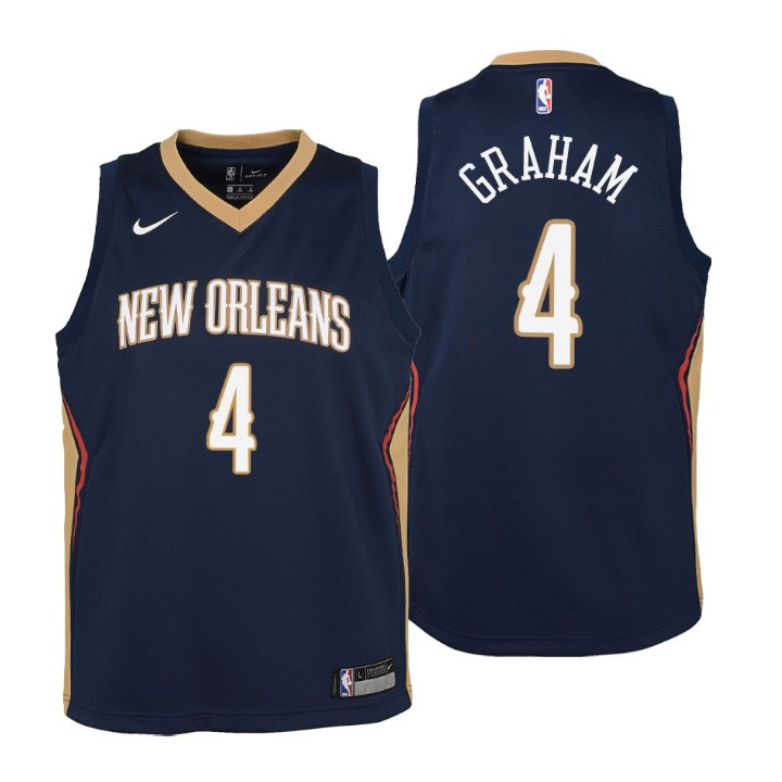 Pelicans Icon Edition Jersey Devonte' Graham Navy Youth