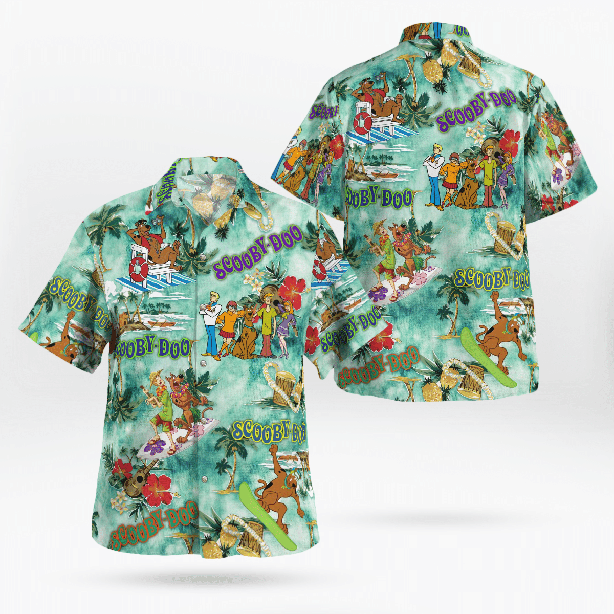 Scooby Doo Tropical Hawaiian Shirt - Airibal
