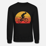 MTB Mountain Biking Bike Mountain Bike sunrise  Unisex Crewneck Sweatshirt