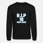RIP 10 design maradona t shirt  Unisex Crewneck Sweatshirt