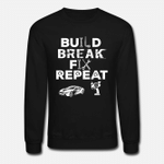 RC Sport Build Crashen Repeat  Unisex Crewneck Sweatshirt