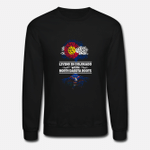 Living in Colorado With North Dakota Roots  Unisex Crewneck Sweatshirt