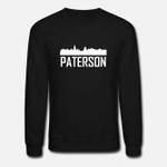 Paterson New Jersey City Skyline  Unisex Crewneck Sweatshirt