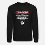 Tripophobia definition funny travel quote traveler  Unisex Crewneck Sweatshirt