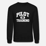 Pilot In Training  Unisex Crewneck Sweatshirt
