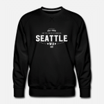 Seattle WA Washington State  Mens Premium Sweatshirt