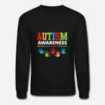 Autism Awareness Educate Love Support Advocate  Unisex Crewneck Sweatshirt
