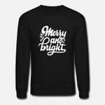 Merry and bright  Unisex Crewneck Sweatshirt