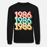 1986  Year of birth  Unisex Crewneck Sweatshirt