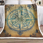 Compass Mandala XL0405149CL Fleece Blanket - 1