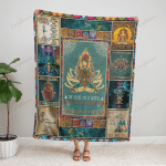 Yoga Namaste Mandala Style YC0510023CL Fleece Blanket - 1