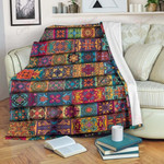 Rectangle Mandala Bohemian GS-CL-LD0707 Sherpa Fleece Blanket - 1