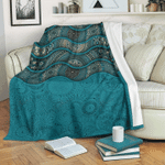 Green Wave Ethnic Mandala YU1204490CL Fleece Blanket - 1