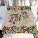 Turtle Mandala NI1503008YH Fleece Blanket - 1
