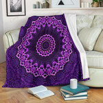 Purple Mandala GS-CL-NT0201 Sherpa Fleece Blanket - 1