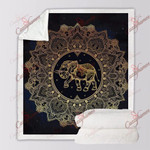 Golden Elephant Mandala XL1204626CL Fleece Blanket - 1