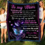 Butterfly Mandala To My Mom You Mean The World YC1009010CL Fleece Blanket - 1