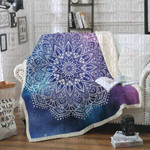 Purple And Blue Galaxy Mandala CL21110729MDF Fleece Blanket - 1