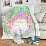 Colorful Buddha Mandala CLH0111189F Fleece Blanket - 1