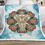 Mandala Elephant XL1304133CL Fleece Blanket - 1