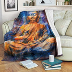 Buddha Statue Mandala YU1204575CL Fleece Blanket - 1