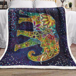 Elephant Mandala XA0203045CL Fleece Blanket - 1
