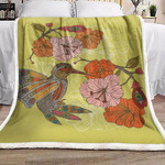 Hummingbird Flower Mandala XL0405328CL Fleece Blanket - 1
