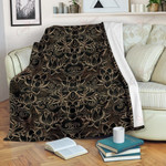 Lotus Gold Mandala XL3003592CL Fleece Blanket - 1