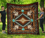 Mandala Brown Native American YC0807159CL Quilt Blanket - 1