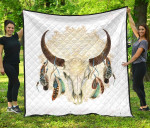 Bison Feather Mandala Native American YC0807155CL Quilt Blanket - 1