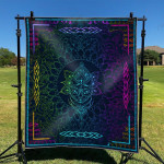 Colorful Mandala Cat GS-KL0901DS Quilt Blanket - 1
