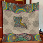 Awesome Louisiana Mandala XA1601282CL Quilt Blanket - 1