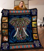 Elephant Mandala GS-CL-DT0207 Quilt Blanket - 1