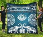 Blue Mandala GS-CL-DT0207 Quilt Blanket - 1