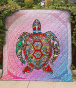 Turtle Mandala KC0909708CL Quilt Blanket - 1