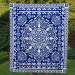 Blue Mandala YC0807083CL Quilt Blanket - 1