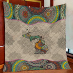 Awesome Michigan Mandala XA1601287CL Quilt Blanket - 1