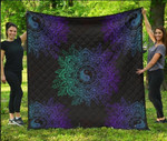 Yin And Yang Mandala DT2109616CL Quilt Blanket - 1