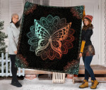 Butterfly Mandala XA1601733CL Quilt Blanket - 1