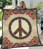 Hippie Style Mandala Peace Symbol YQ3003507CL Quilt Blanket - 1