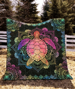 Turtle Colorful Mandala DT1409488CL Quilt Blanket - 1