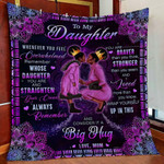 Mom To Daughter Black Girl Mandala YW0106490CL Quilt Blanket - 1
