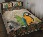 Parrots Vintage Mandala YW1801293CL Quilt Bed Set - 1