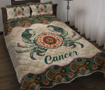 Cancer Zodiac Vintage Mandala YW2601251CL Quilt Bed Set - 1