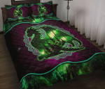 Galaxy Green Mandala Dragon YW1901085CL Quilt Bed Set - 1