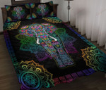 Colorful Mandala Elephant YW0804349CL Quilt Bed Set - 1