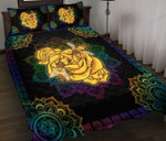 Colorful Mandala Honey Bee And Flower YW0804352CL Quilt Bed Set - 1