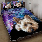 Yorkshire Terrier Night Galaxy Mandala YW1806596CL Quilt Bed Set - 1